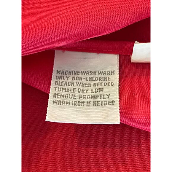 Foxcroft ladies hot pink button up blouse 14P wrinkle free cotton blend - Picture 8 of 8